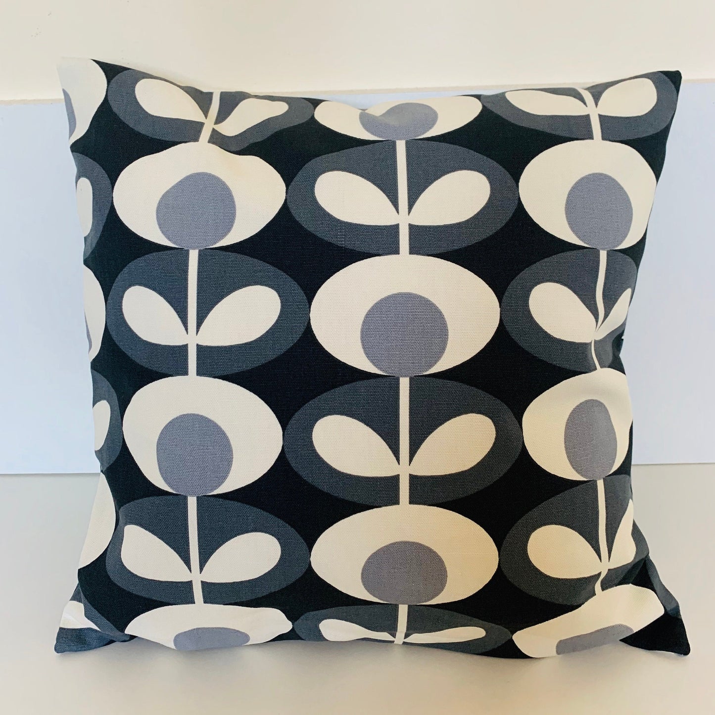 Orla Kiely Grey Oval Funky Retro Cushion Covers, Scatter Cushion