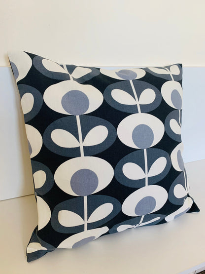 Orla Kiely Grey Oval Funky Retro Cushion Covers, Scatter Cushion