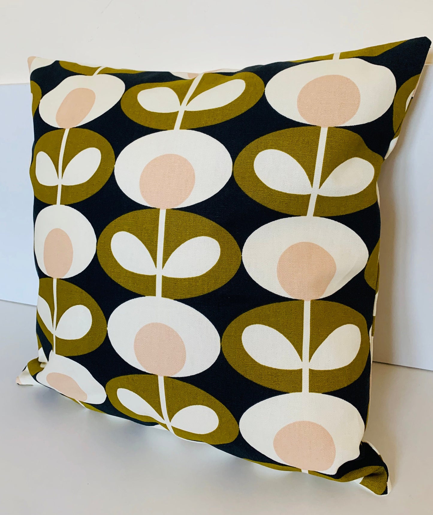 Olive Oval Funky Retro Cushion Covers, Scatter Cushion, Orla Kiely Cushion, Zip Closing