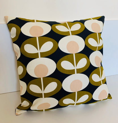 Olive Oval Funky Retro Cushion Covers, Scatter Cushion, Orla Kiely Cushion, Zip Closing