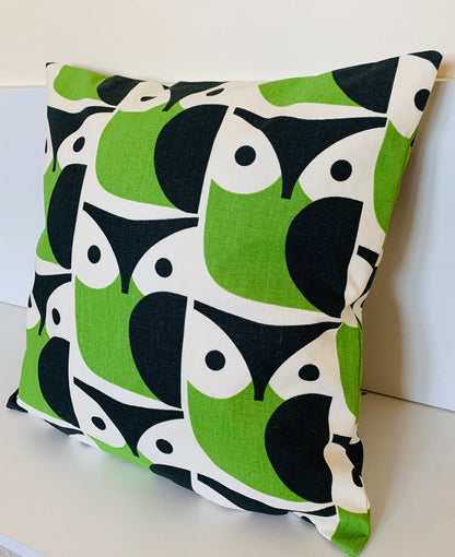 Owl Retro Cushion Covers, Orla Kiely Cushion, Retro Funky Home Decor Zip Closing Scatter Cushion