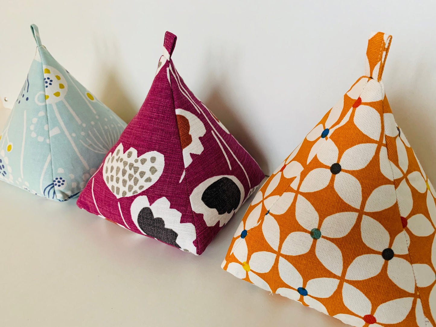 Orange Scandi Door Stop: Retro Home Decor