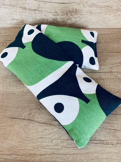 Orla Kiely Wheat Heat Pack: Green Owl Design, Lavender Relief