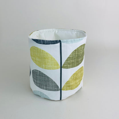 Scribble Seagrass Stem Orla Kiely Plant Pot Covers: Retro Decor, Multiple Sizes