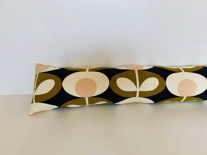 Olive Oval Orla Kiely Heavy Draught Excluder, Retro Decor