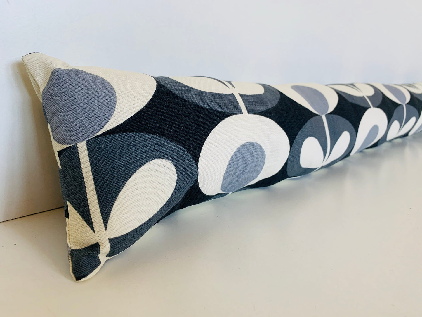 Grey Oval Orla Kiely Heavy Draught Excluder, Retro Decor